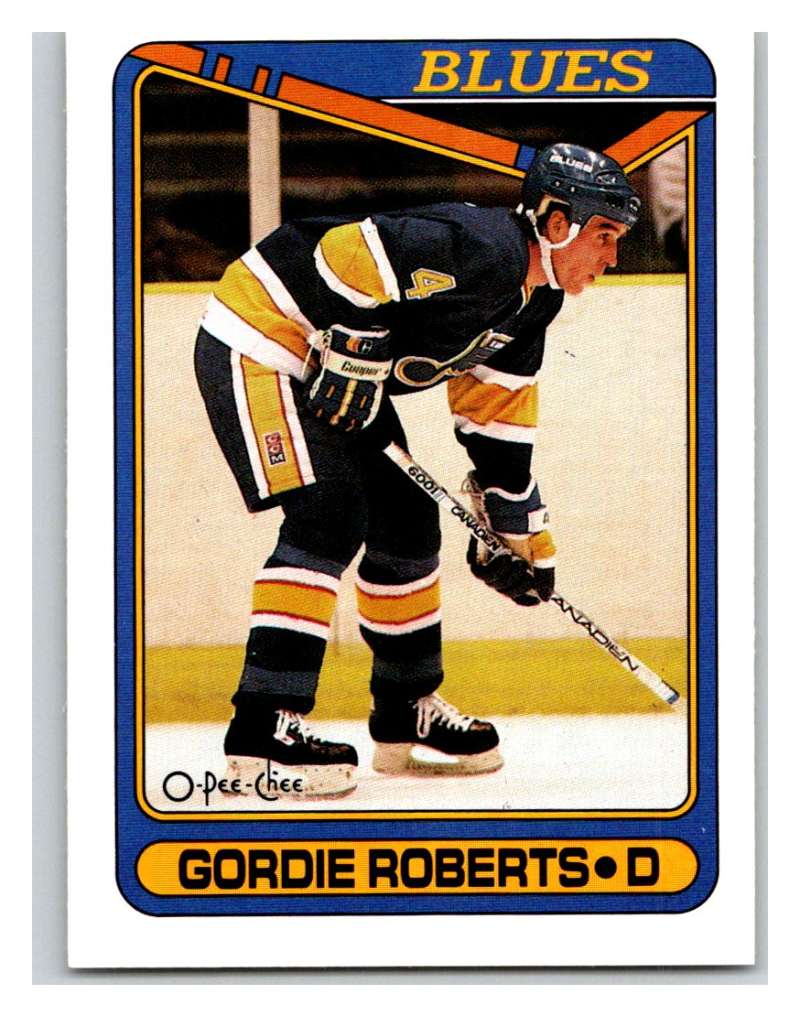 1990-91 O-Pee-Chee #256 Gordie Roberts Mint Image 1