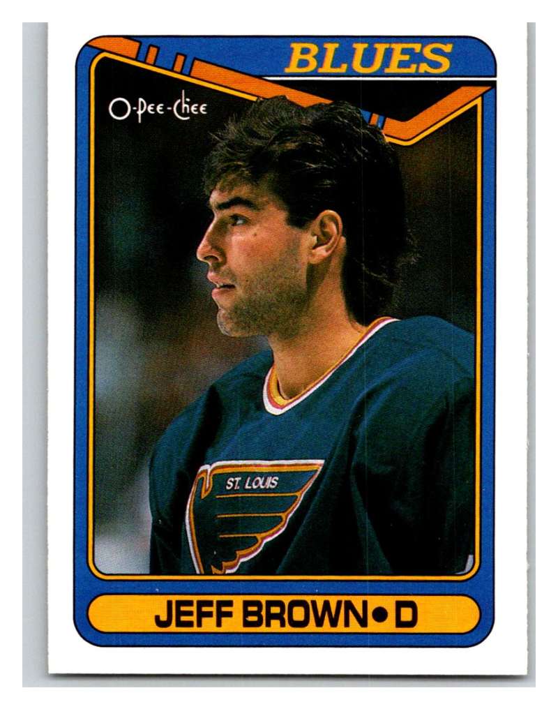 1990-91 O-Pee-Chee #295 Jeff Brown Mint Image 1
