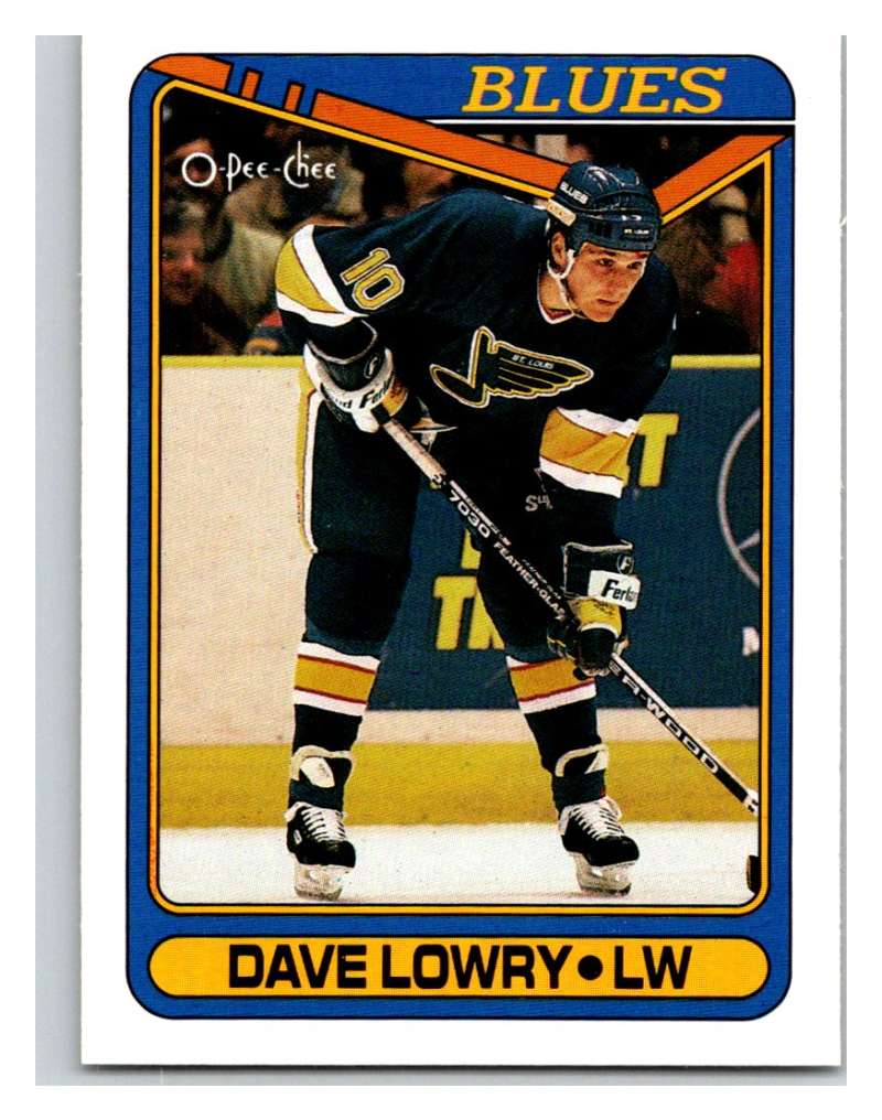 1990-91 O-Pee-Chee #370 Dave Lowry Mint Image 1