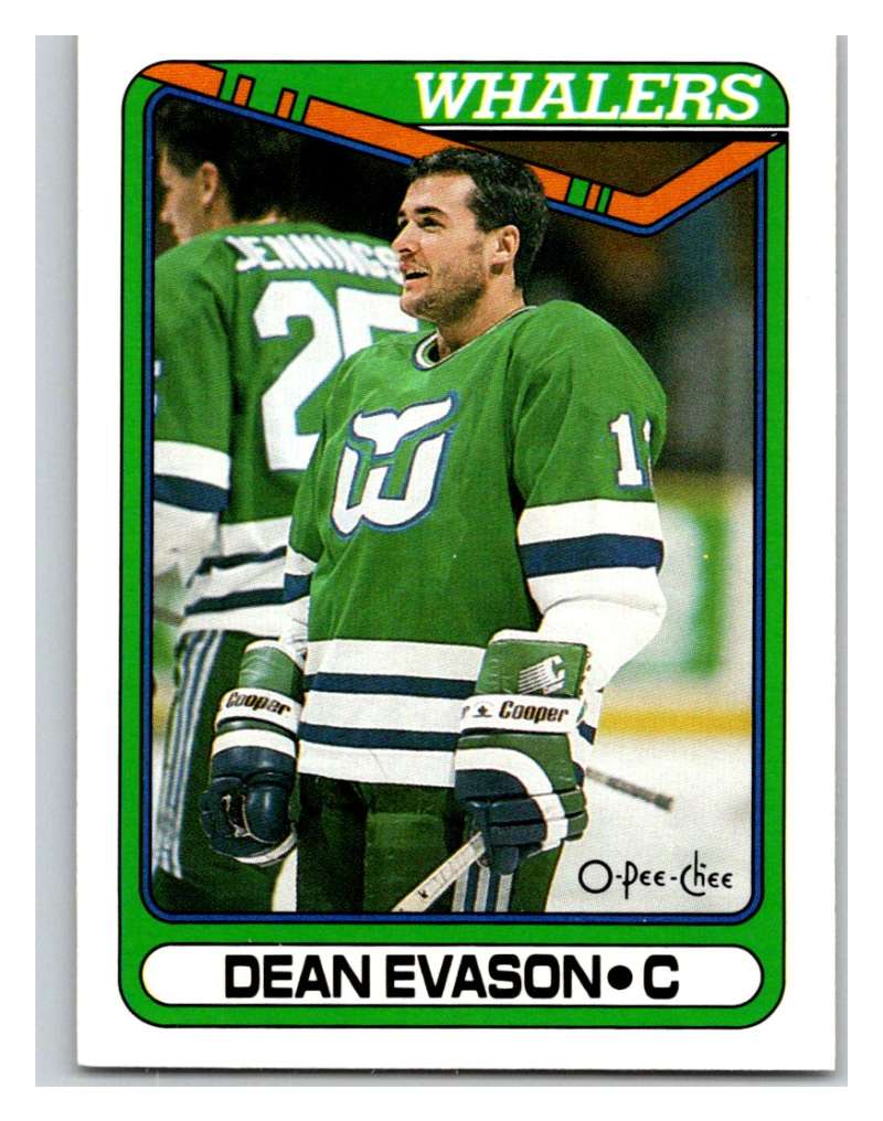 1990-91 O-Pee-Chee #376 Dean Evason Mint Image 1
