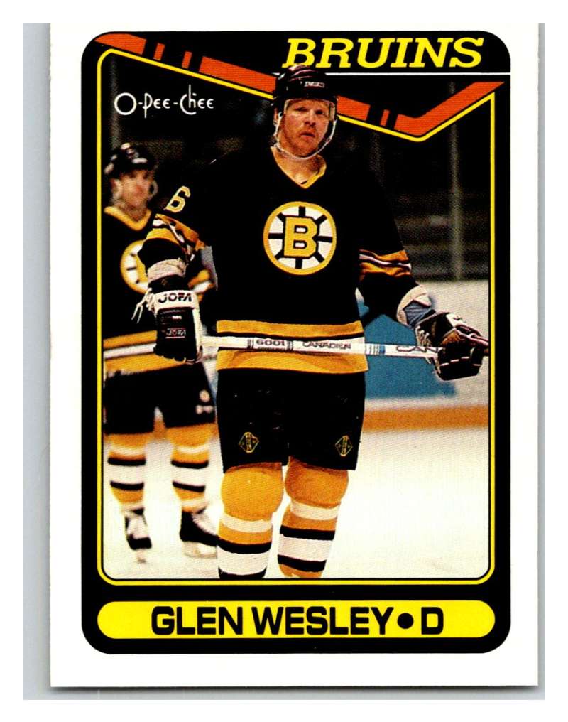 1990-91 O-Pee-Chee #379 Glen Wesley Mint Image 1