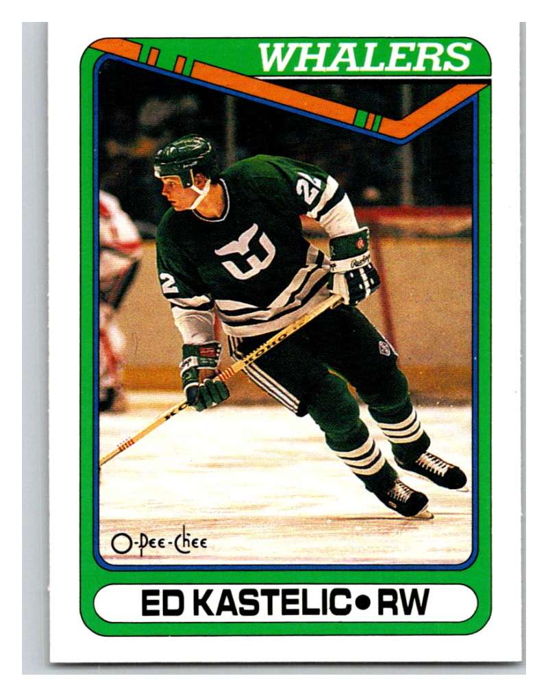 1990-91 O-Pee-Chee #404 Ed Kastelic Mint Image 1