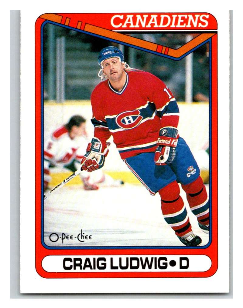 1990-91 O-Pee-Chee #412 Craig Ludwig Mint Image 1
