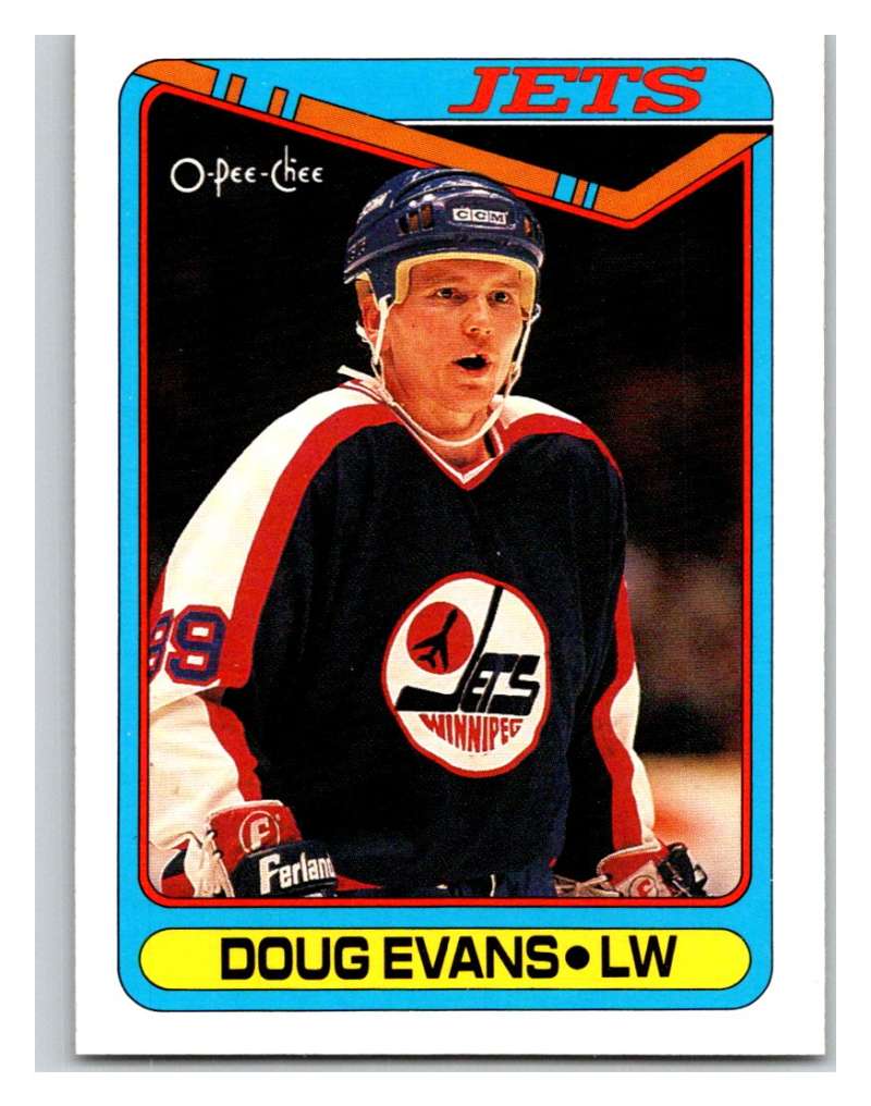 1990-91 O-Pee-Chee #413 Doug Evans Mint Image 1