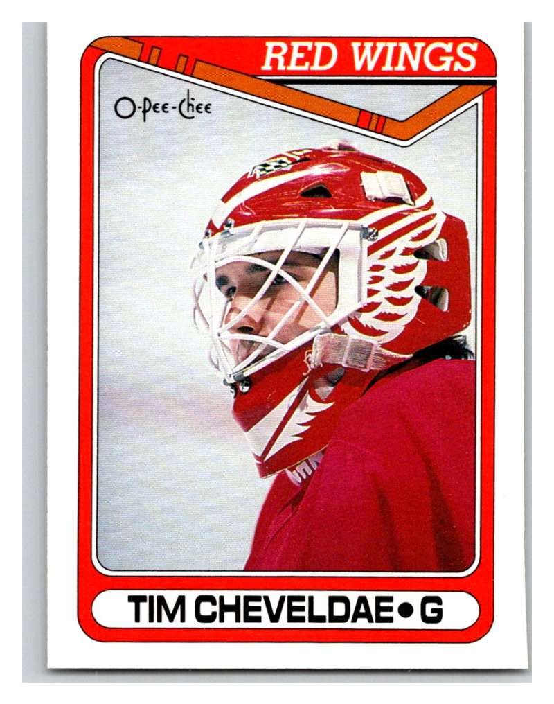 1990-91 O-Pee-Chee #430 Tim Cheveldae Mint RC Rookie Image 1