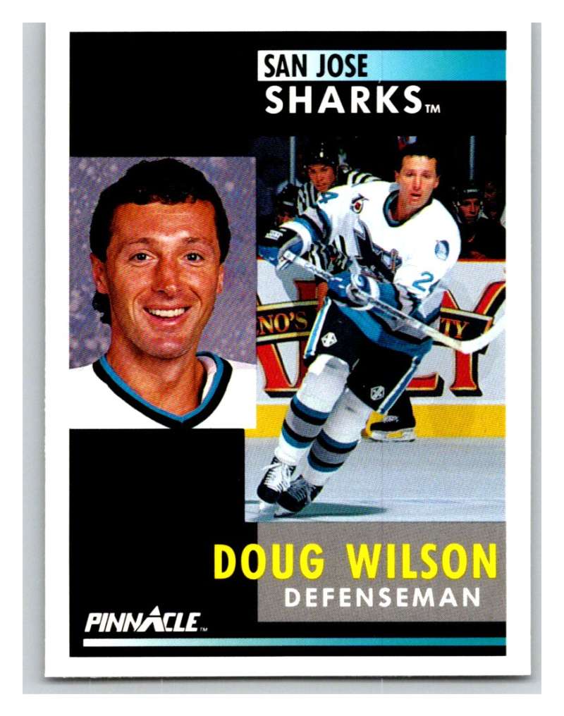 1991-92 Pinnacle #13 Doug Wilson Sharks Image 1