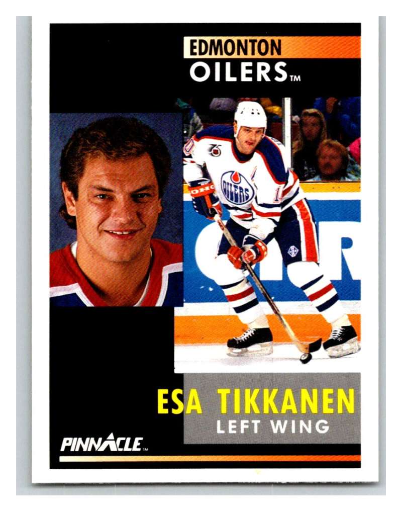 1991-92 Pinnacle #24 Esa Tikkanen Oilers Image 1