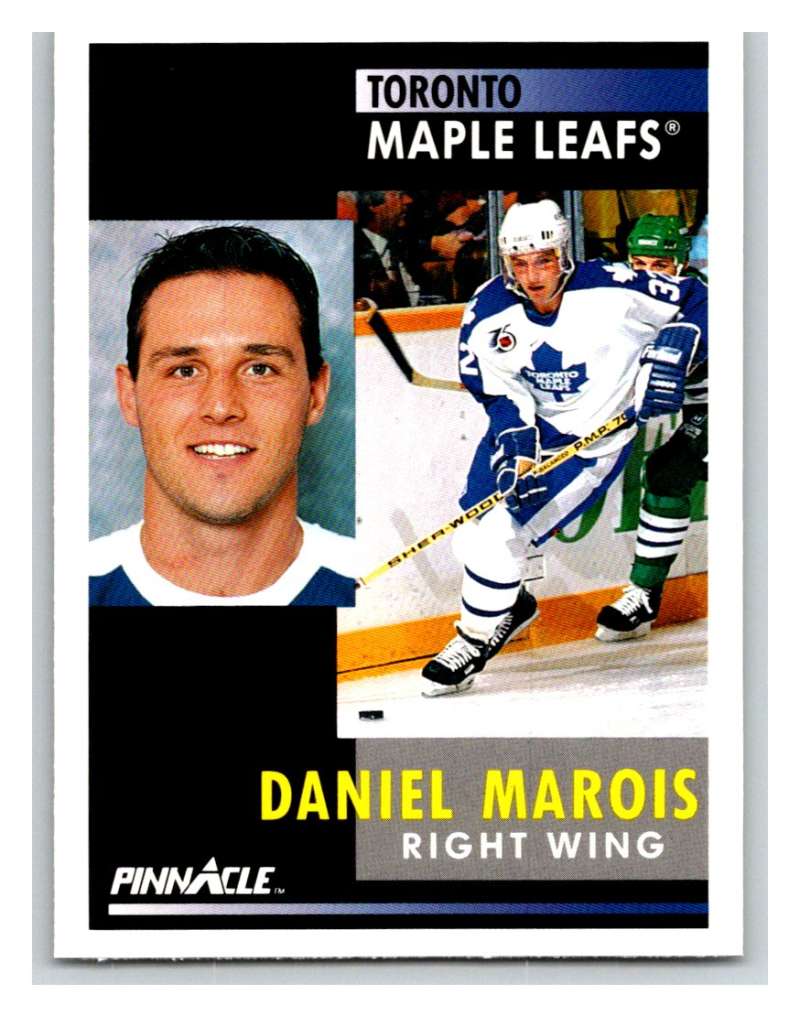 1991-92 Pinnacle #27 Daniel Marois Maple Leafs Image 1