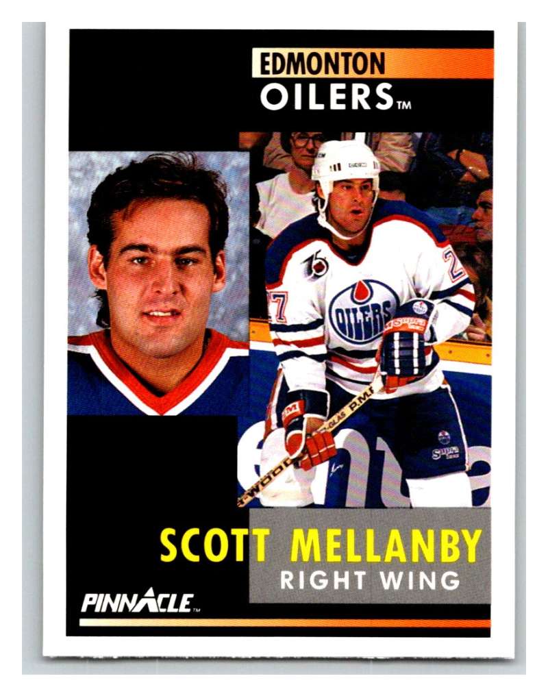 1991-92 Pinnacle #45 Scott Mellanby Oilers Image 1