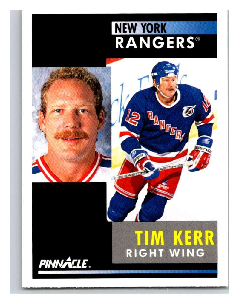 1991-92 Pinnacle #52 Tim Kerr NY Rangers Image 1