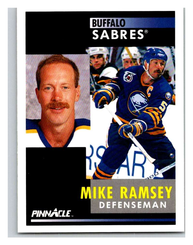1991-92 Pinnacle #64 Mike Ramsey Sabres Image 1