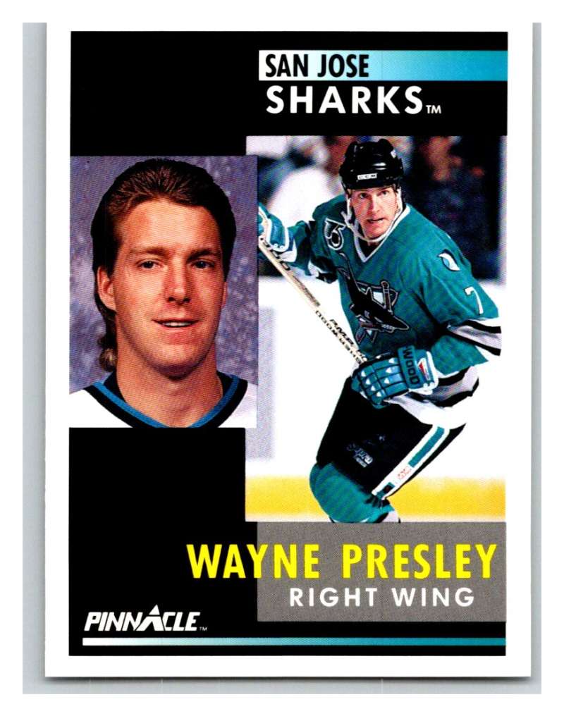 1991-92 Pinnacle #68 Wayne Presley Sharks Image 1