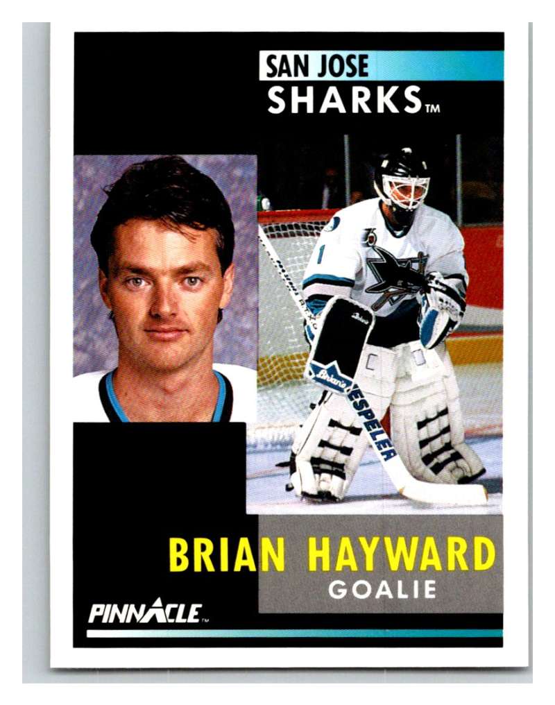 1991-92 Pinnacle #83 Brian Hayward Sharks Image 1