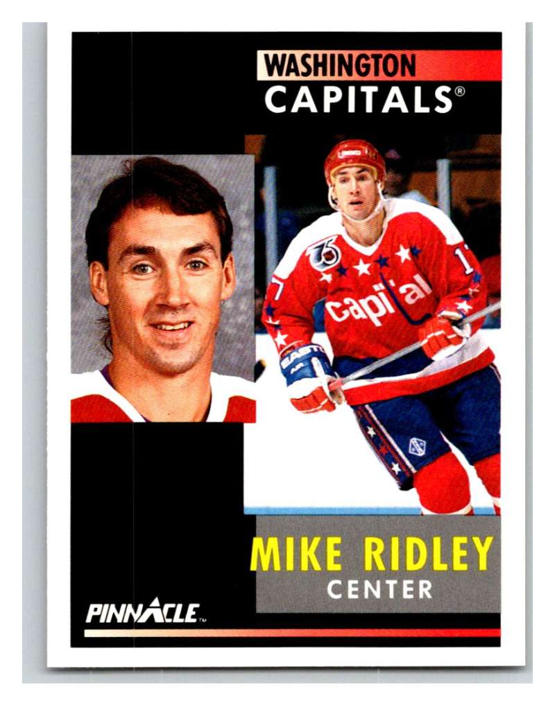 1991-92 Pinnacle #94 Mike Ridley Capitals Image 1