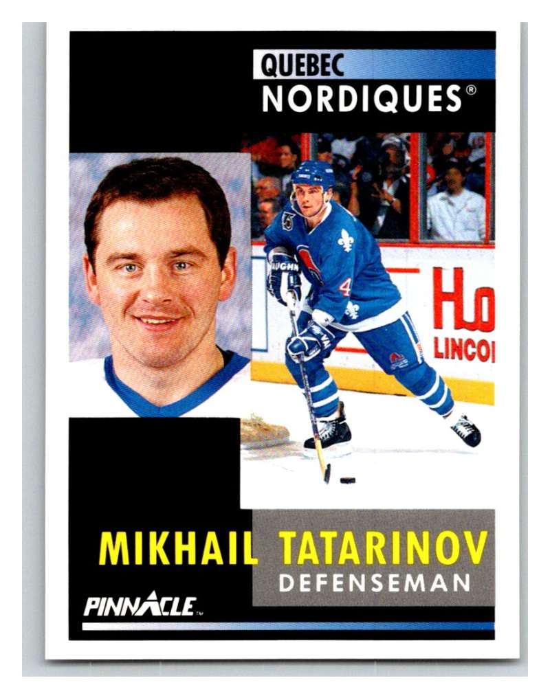 1991-92 Pinnacle #97 Mikhail Tatarinov Nordiques Image 1