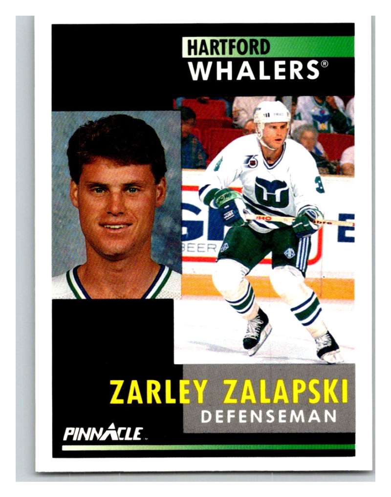 1991-92 Pinnacle #110 Zarley Zalapski Whalers Image 1