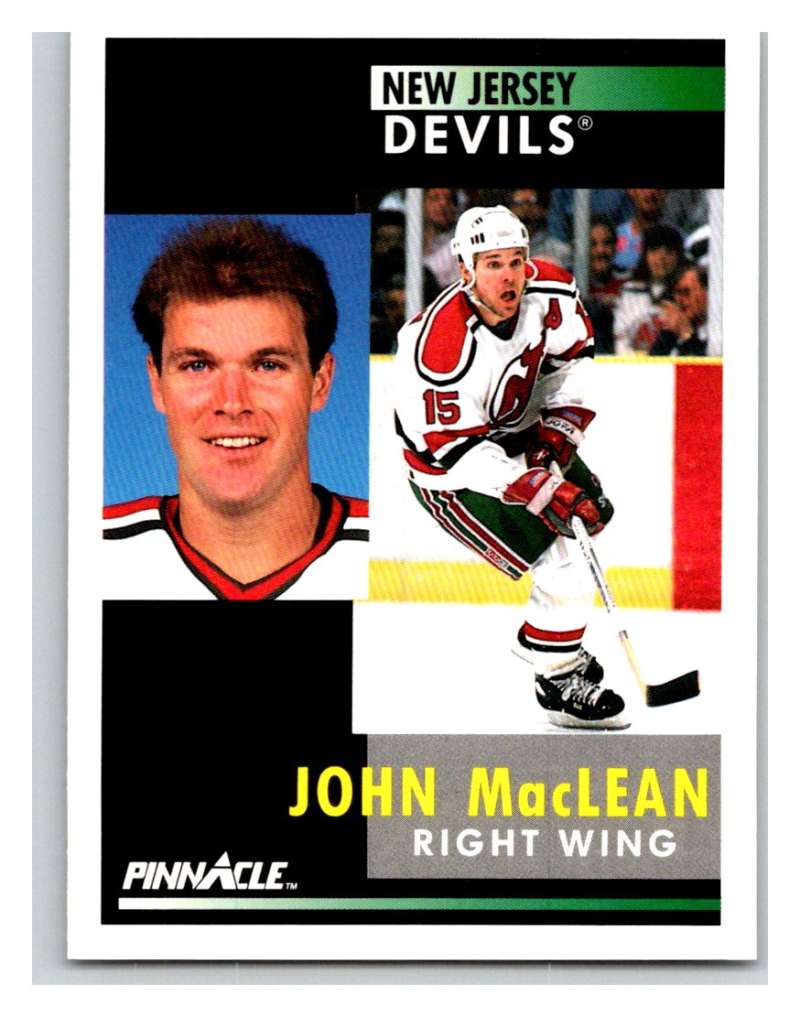 1991-92 Pinnacle #115 John MacLean NJ Devils Image 1