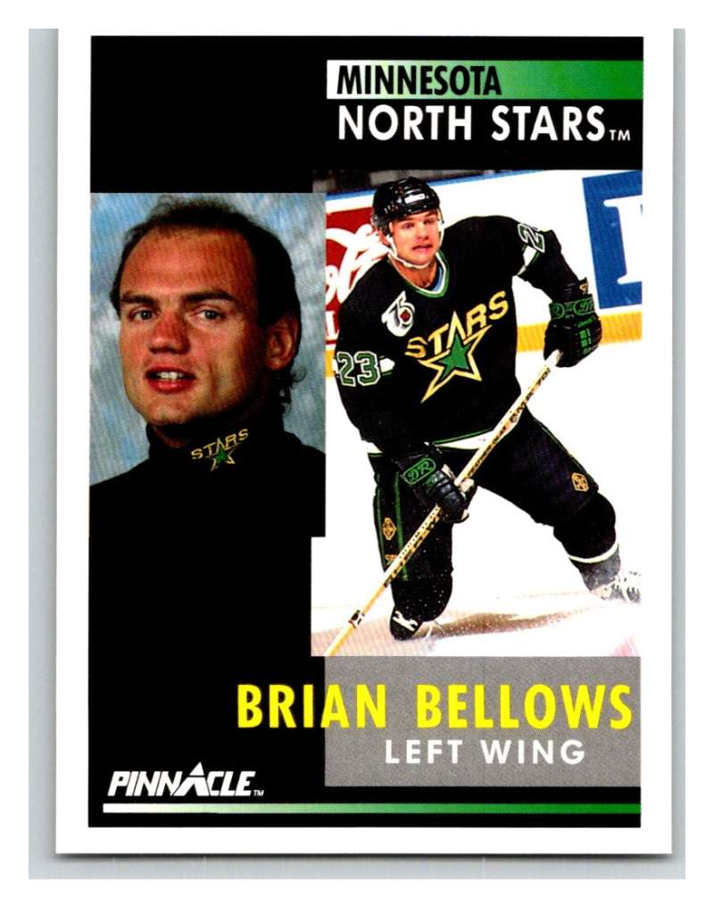 1991-92 Pinnacle #129 Brian Bellows North Stars Image 1