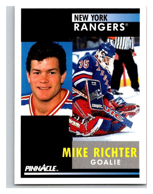 1991-92 Pinnacle #164 Mike Richter NY Rangers