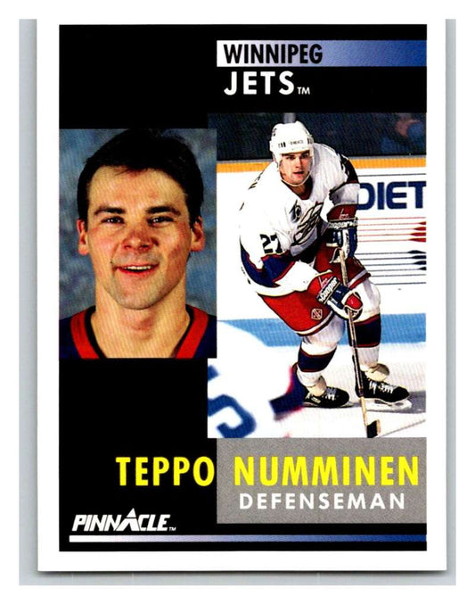 1991-92 Pinnacle #166 Teppo Numminen Winn Jets