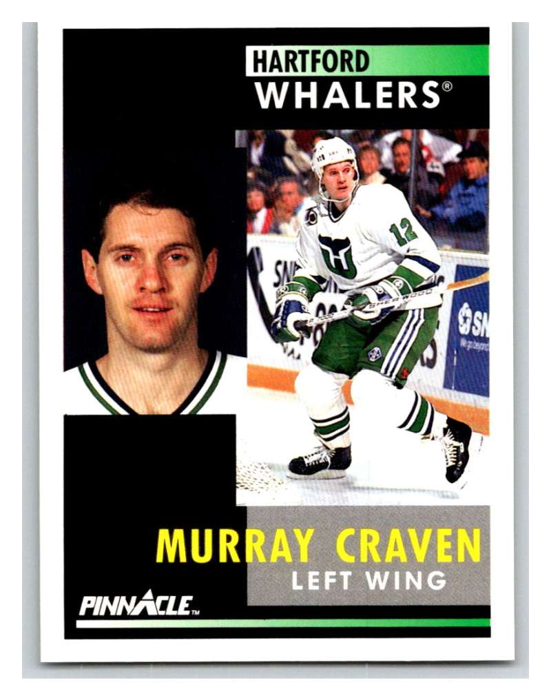 1991-92 Pinnacle #177 Murray Craven Whalers Image 1