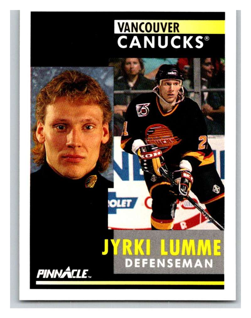 1991-92 Pinnacle #237 Jyrki Lumme Canucks Image 1
