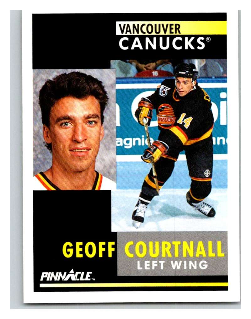 1991-92 Pinnacle #263 Geoff Courtnall Canucks Image 1