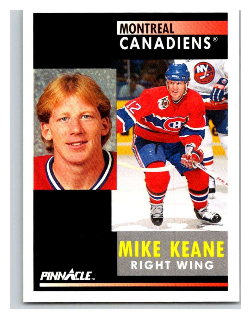 1991-92 Pinnacle #265 Mike Keane Canadiens Image 1