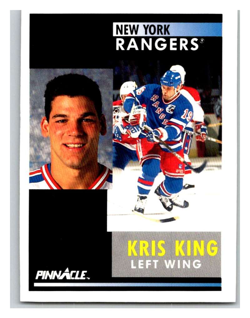 1991-92 Pinnacle #362 Kris King NY Rangers Image 1