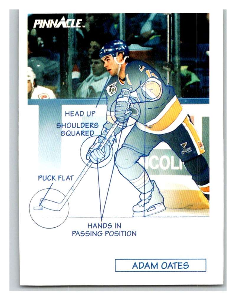 1991-92 Pinnacle #378 Adam Oates Blues TECH Image 1