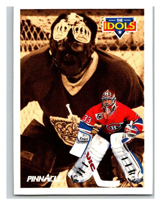 1991-92 Pinnacle #387 Rogie Vachon/Patrick Roy Canadiens