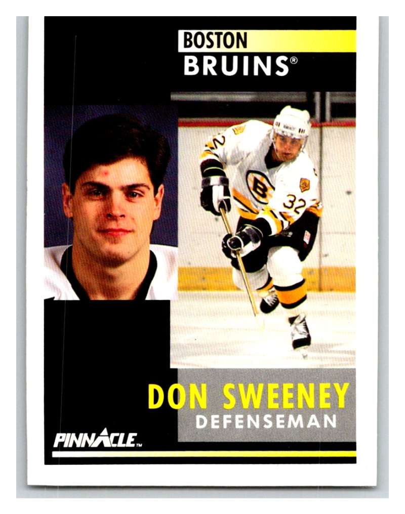 1991-92 Pinnacle #419 Don Sweeney Bruins Image 1