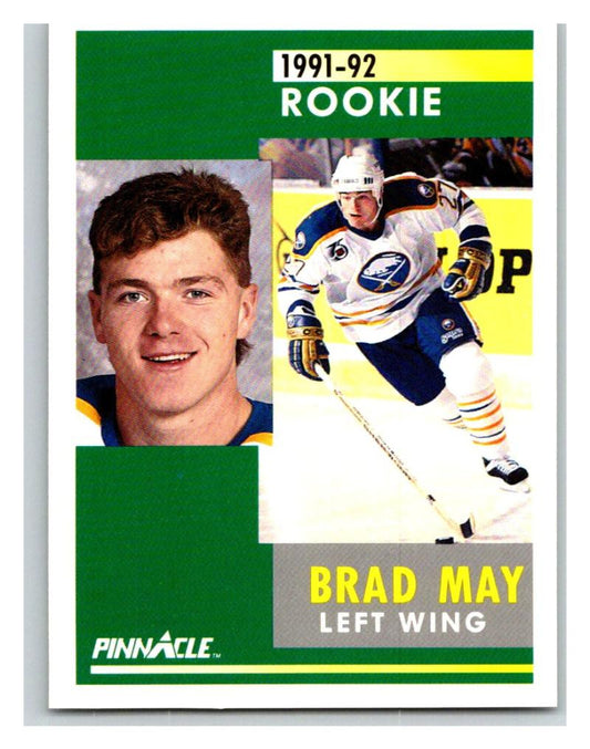 1991-92 Pinnacle #302 Brad May Sabres