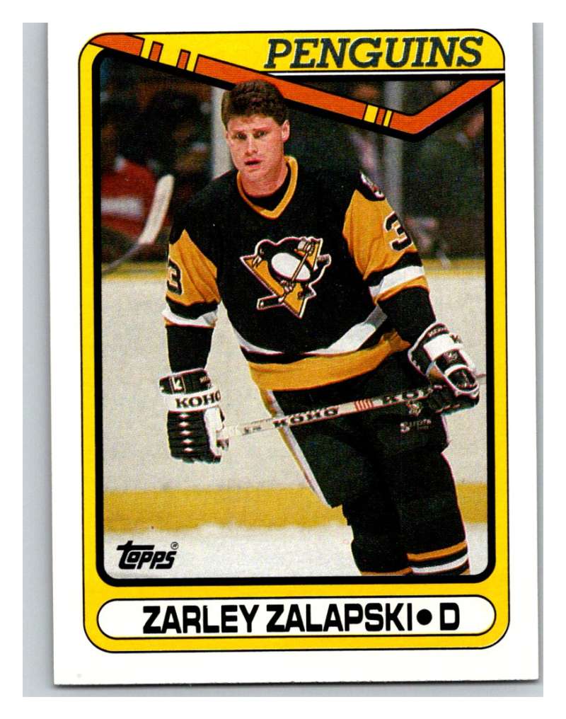 1990-91 Topps #78 Zarley Zalapski Mint Image 1