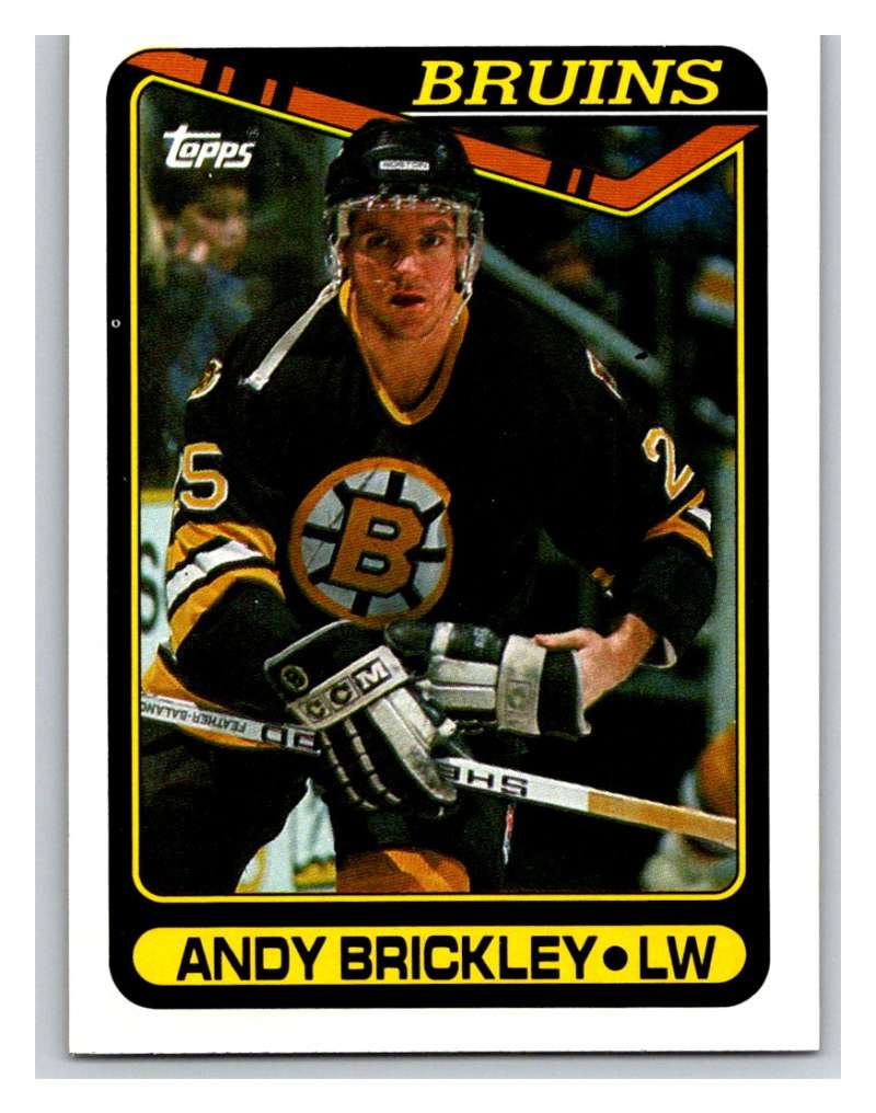 1990-91 Topps #88 Andy Brickley Mint Image 1