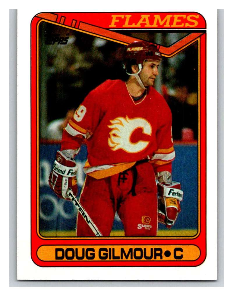 1990-91 Topps #136 Doug Gilmour Mint Image 1