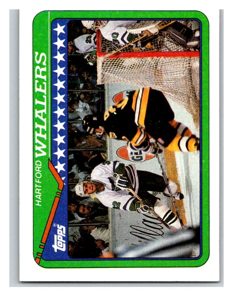 1990-91 Topps #144 Whalers Team Mint Image 1