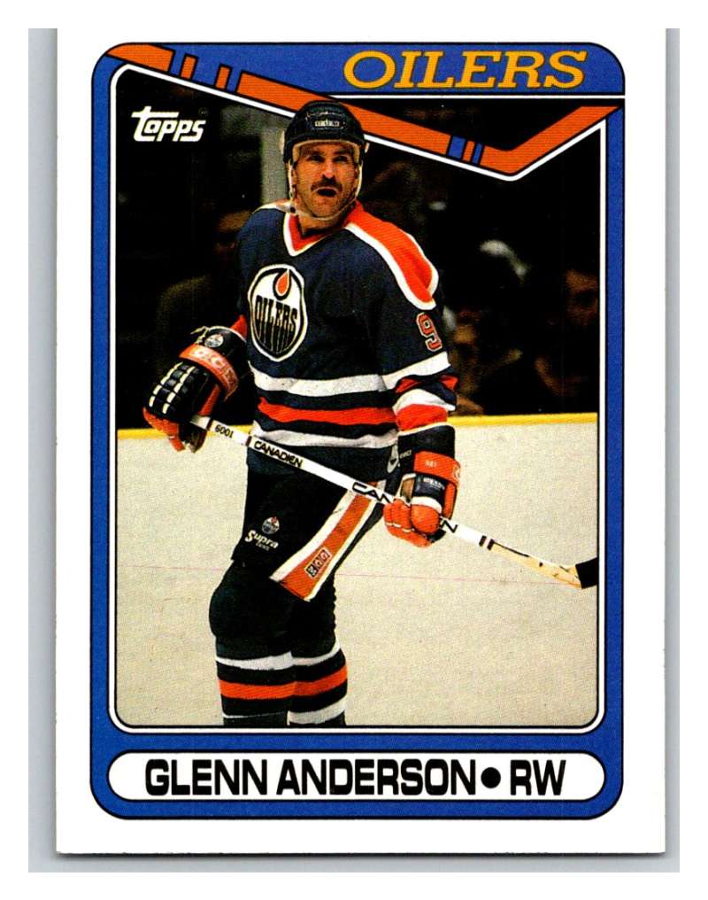 1990-91 Topps #145 Glenn Anderson Mint Image 1