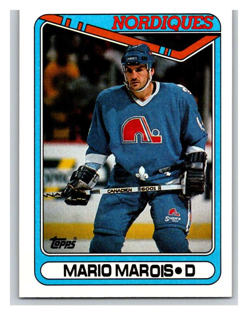 1990-91 Topps #158 Mario Marois Mint Image 1