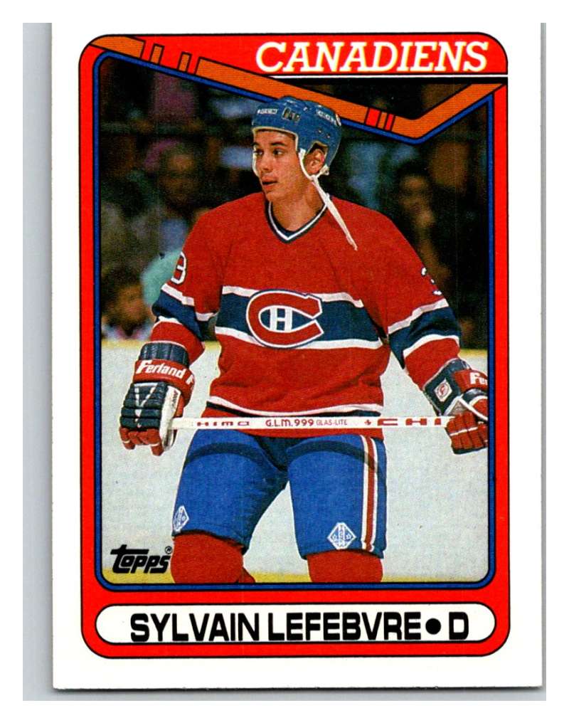 1990-91 Topps #159 Sylvain Lefebvre Mint Image 1