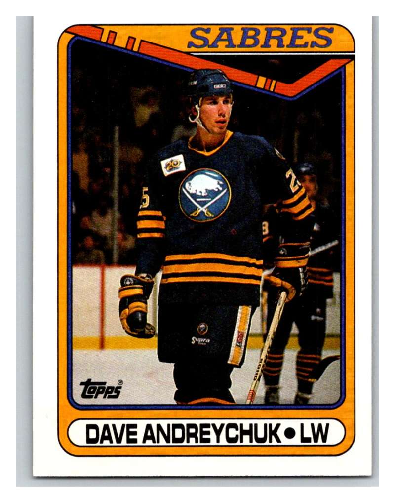 1990-91 Topps #169 Dave Andreychuk Mint Image 1