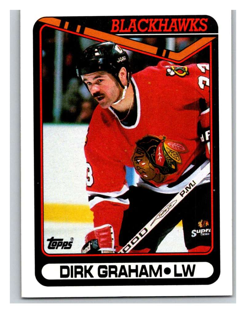 1990-91 Topps #179 Dirk Graham Mint Image 1