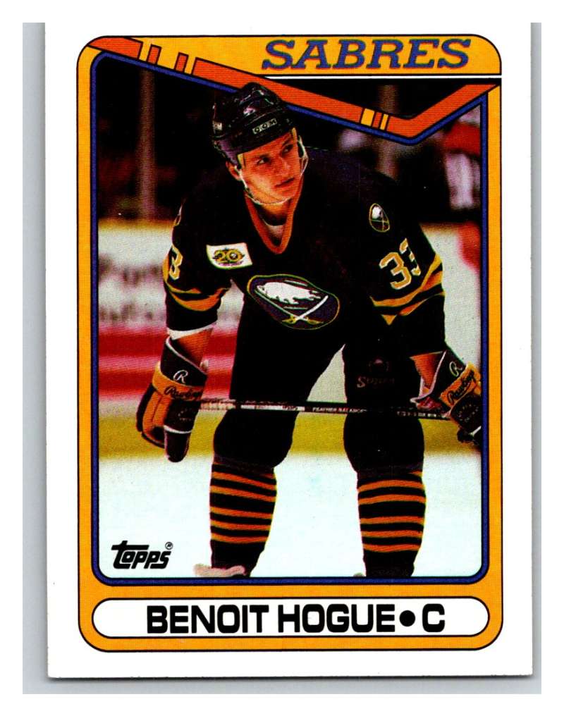1990-91 Topps #215 Benoit Hogue Mint Image 1