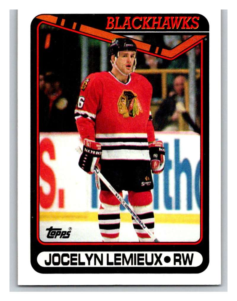 1990-91 Topps #237 Jocelyn Lemieux Mint Image 1