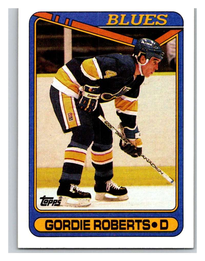 1990-91 Topps #256 Gordie Roberts Mint Image 1