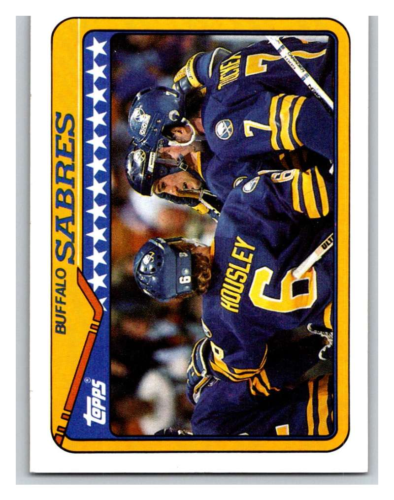 1990-91 Topps #262 Sabres Team Mint Image 1