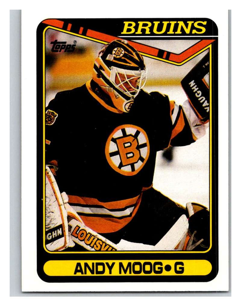 1990-91 Topps #294 Andy Moog Mint Image 1