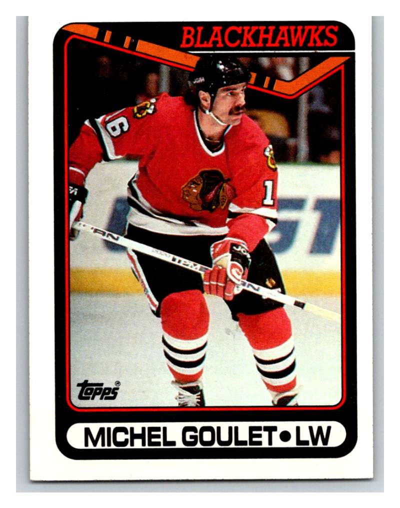 1990-91 Topps #329 Michel Goulet Mint Image 1
