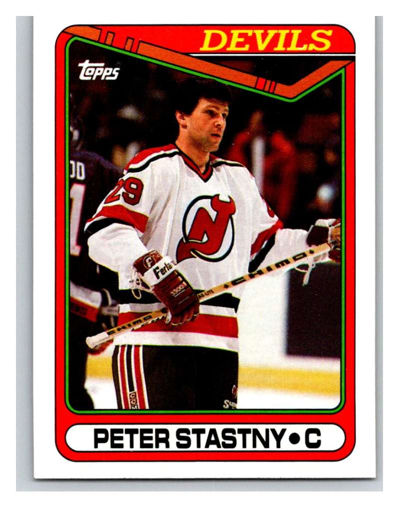 1990-91 Topps #334 Peter Stastny Mint Image 1