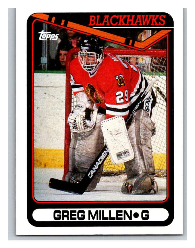 1990-91 Topps #335 Greg Millen Mint Image 1